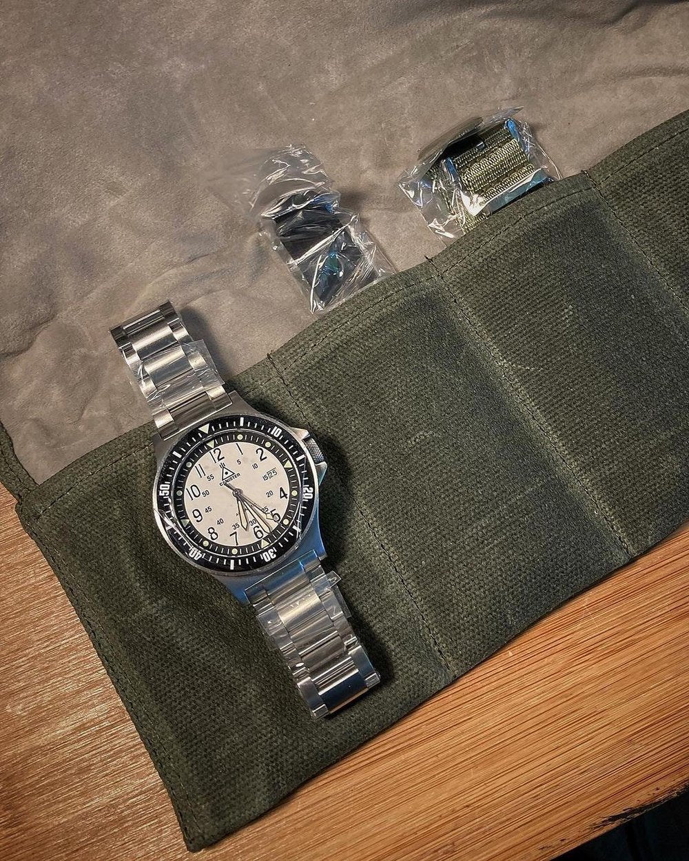 Watch Roll - Waxed Canvas - Canister Watches